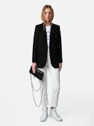 Rock Quilted Clutch - Rock iconic women’s quilted black leather clutch.