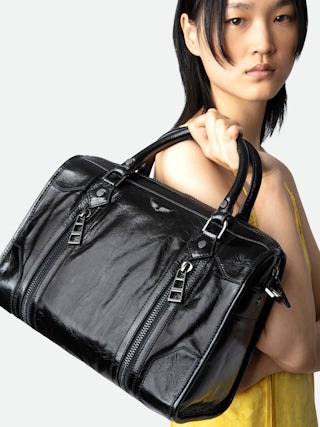 Borsa Sunny Medium #2 Vintage Patent - Borsa iconica Sunny Medium in pelle effetto vintage.