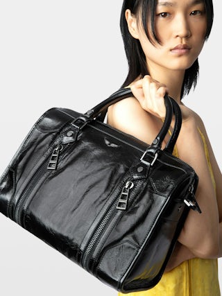 Sac Sunny Medium #2 Vintage Patent - Sac iconique Sunny Medium en cuir effet vintage.