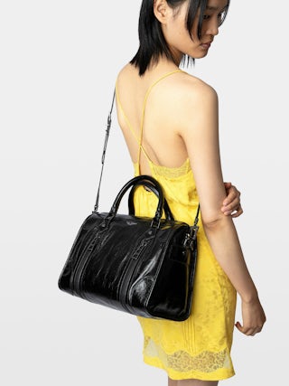 Sac Sunny Medium #2 Vintage Patent - Sac iconique Sunny Medium en cuir effet vintage.