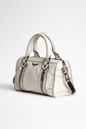 Sunny XS #2 Vintage Patent Bag - Women's small white vintage-effect leather bag