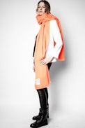 Orely Scarf - Zadig&Voltaire orange scarf