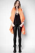 Orely Scarf - Zadig&Voltaire orange scarf