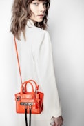 Candide Nano Zip Bag - Women's red smooth leather mini bag