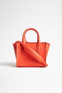 Candide Nano Zip Bag - Women's red smooth leather mini bag