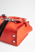 Candide Nano Zip Bag - Women's red smooth leather mini bag