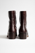 Botines Preiser - Botines de cuero marrón de estilo vintage para mujer