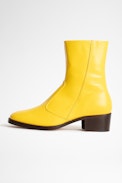 Preiser Boots - Vintage style women's yellow leather boots
