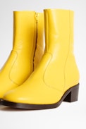 Preiser Boots - Vintage style women's yellow leather boots