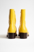 Preiser Boots - Vintage style women's yellow leather boots