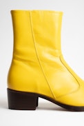 Preiser Boots - Vintage style women's yellow leather boots