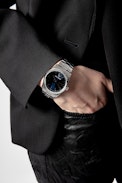 Orologio Zadig Blue Dial - Orologio in acciaio inossidabile con quadrante blu navy e motivo a teschio.