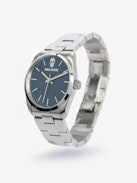 Orologio Zadig Blue Dial - Orologio in acciaio inossidabile con quadrante blu navy e motivo a teschio.