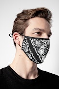 Kit Masques Bandana - Kit de deux masques unisexe grand public noir bandana