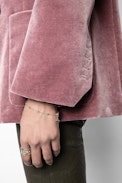 Visko Velvet Blazer - Women’s purple velvet blazer.