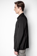 Kindo Wool Tech Jacket - Men's black jacket