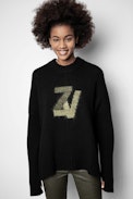 Malta ZV Mérinos Sweater - Women’s black merino wool sweater.
