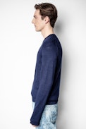 Jeremy Sweater - Zadig&Voltaire men’s navy blue sweater