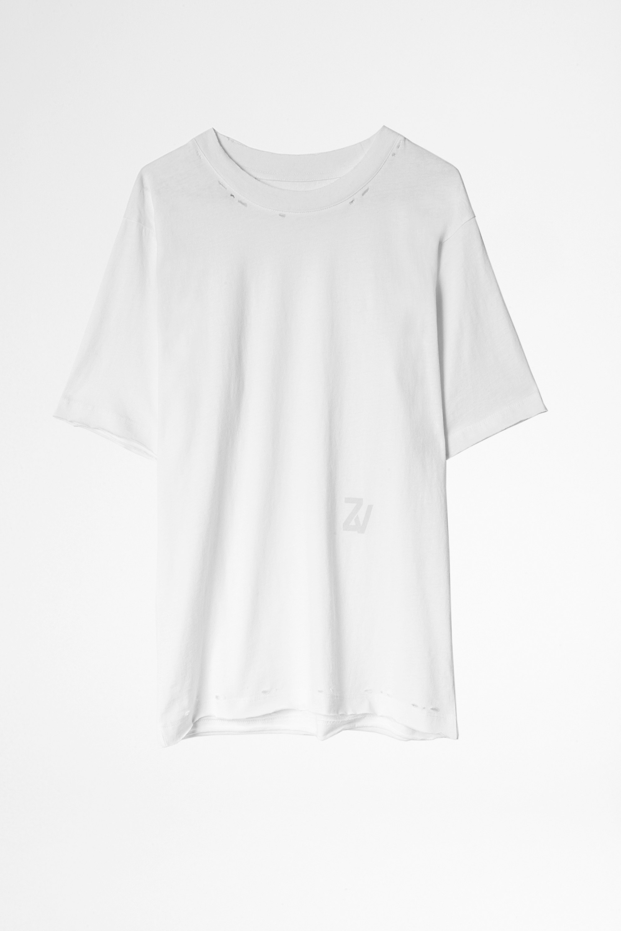 Bowi T-shirt - Women’s white cotton T-shirt.