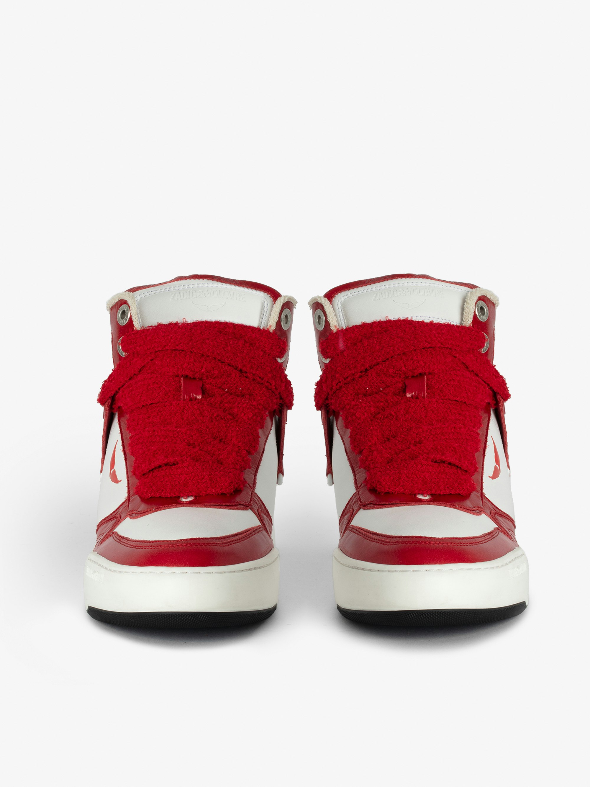 Men's High Wings Red High-Top Sneakers | Zadig&Voltaire