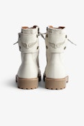 Joe Canvas Ankle Boots - Women's high-top ranger boots in canvas