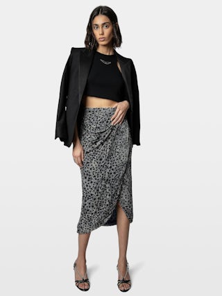 Sandals Sleepless - Embossed leather sandals with straps and chains.