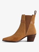 Bottines Tyler Suède - Bottines en cuir suédé marron à boucle C.