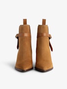 Bottines Tyler Suède - Bottines en cuir suédé marron à boucle C.