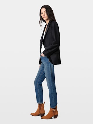 Tyler Suede Ankle Boots - Suede leather ankle boots with C buckle.