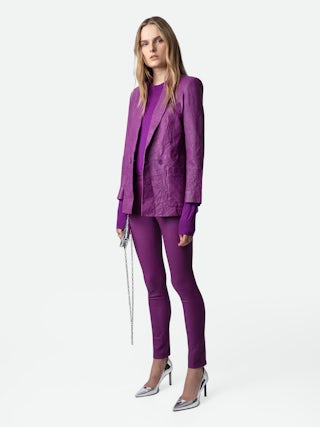 Escarpins Perfect - Escarpins argentés en cuir effet miroir à charm ailes miroir.