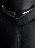 Preiser Tall Boots - Women's black tall leather boots with wings charm on calves.