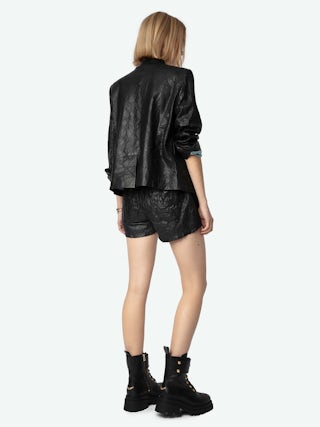 Joe Boots - Ranger boots with a strap adorned with embossed leather wings.