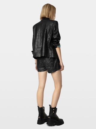 Joe Ride Boots - Ranger boots with a strap adorned with embossed leather wings.