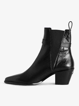 Tyler Ankle Boots - Vintage-effect leather ankle boots adorned with a signature buckle.