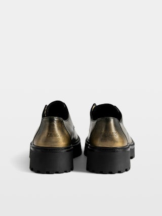 Derbies Joe Derby - Schnürlose Derby-Schuhe aus Brush-Off-Leder.