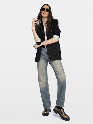 Derbies Joe Derby - Schnürlose Derby-Schuhe aus Brush-Off-Leder.