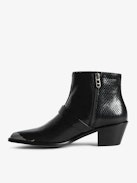 Bottines Tylow Wild Mirror - Bottines en cuir effet python ornées de boucles signées et de pointes métalliques en forme d'ailes.