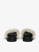 Teddy Bare Shearling Mules - Open mules in suede and shearling adorned with signature embroideries and featuring comfortable anatomical soles.