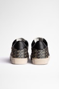Sneaker ZV1747 Metal Monogram - Damen-Sneaker aus Glattleder und Jacquard-Canvas ZV Street