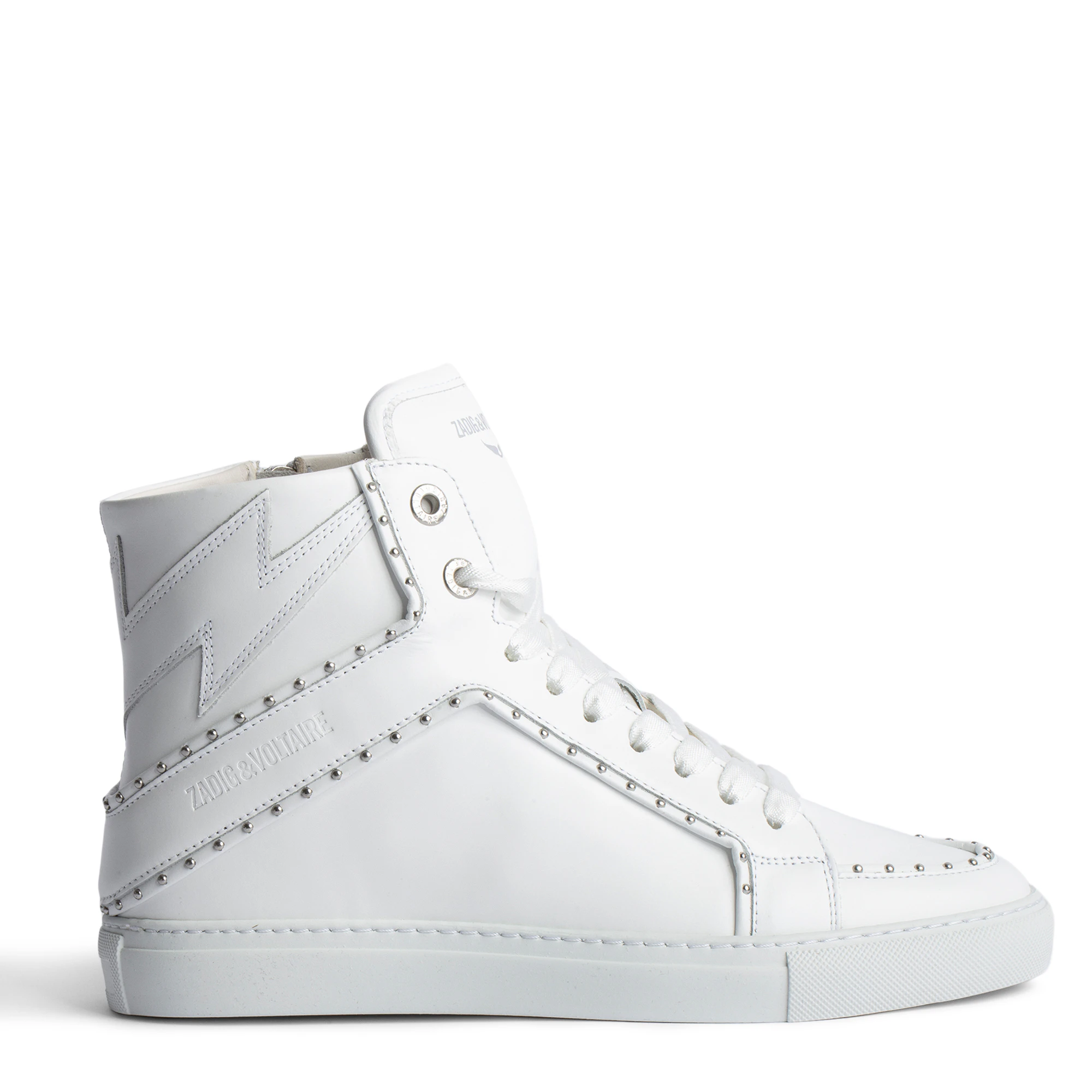 Baskets Zadig & Voltaire Homme - Cuir Blanc - Pointure 44 - Occasion Bon état