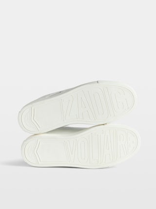 ZV1747 High Flash High-Top Platform Trainers - High-top trainers in smooth leather with lightning details and chunky sole.