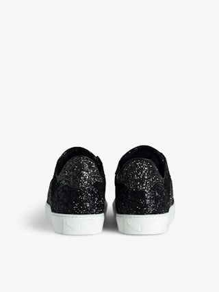 ZV1747 La Flash Low-Top Trainers - Low-top trainers in mixed suede leather with lightning detail.