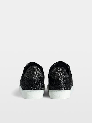 ZV1747 La Flash Low-Top Trainers - Low-top trainers in mixed suede leather with lightning detail.