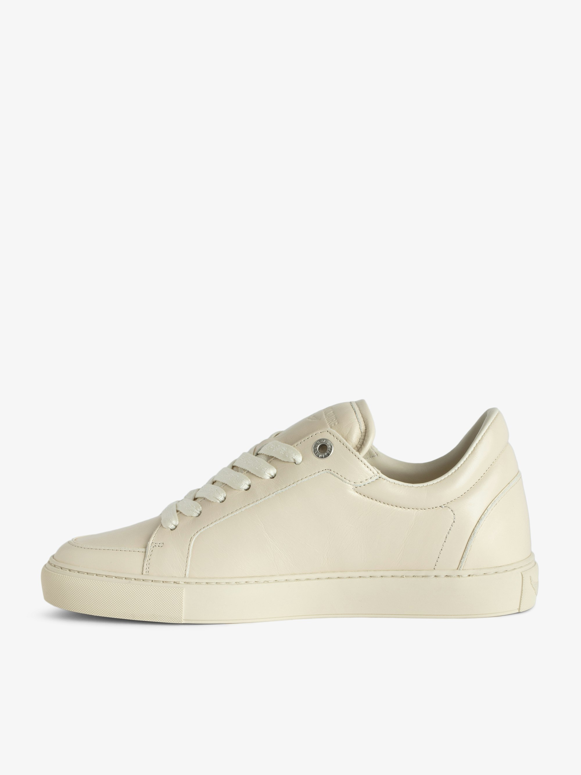 Low-Top Fly On White Leather Sneakers | Zadig&Voltaire