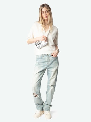 Low-Top Fly On Sneakers - Vintage-effect leather low-top sneakers with embossed wings.