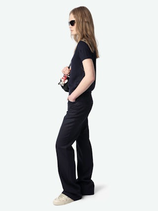 Low-Top Fly On Sneakers - Low-top sneakers with vintage-effect leather print and embossed wings.