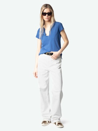 Low-Top Fly On Sneakers - Low-top sneakers in a mix of leopard-effect leather and crinkled leather with embossed wings.