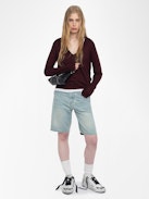 Basses Fly Wings Sneakers - Low-top sneakers in worn-effect leather with embossed wings.