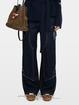 ZV Dance Trainers - Low-top leather trainers with western cut-out.