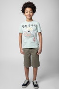 Lucas Kids' Bermudas - Kids' khaki cotton Bermuda shorts
